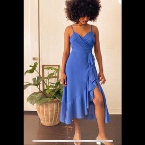 Lulus midi wrap dress